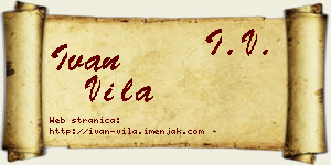 Ivan Vila vizit kartica